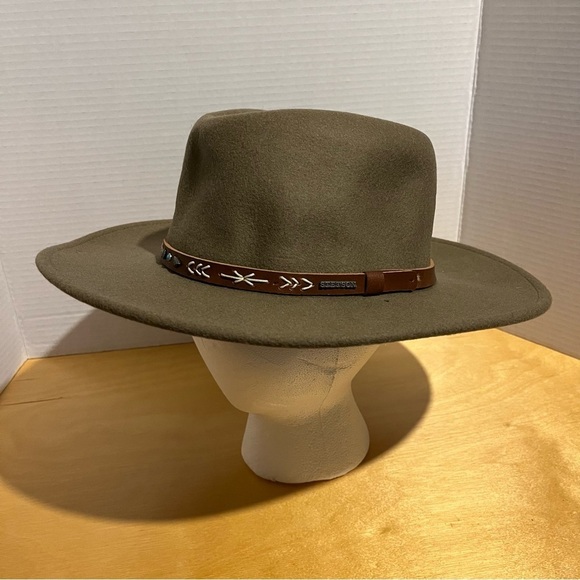 Stetson Men's M Santa Fe Crushable 100% Wool Hat Brown - Picture 1 of 12